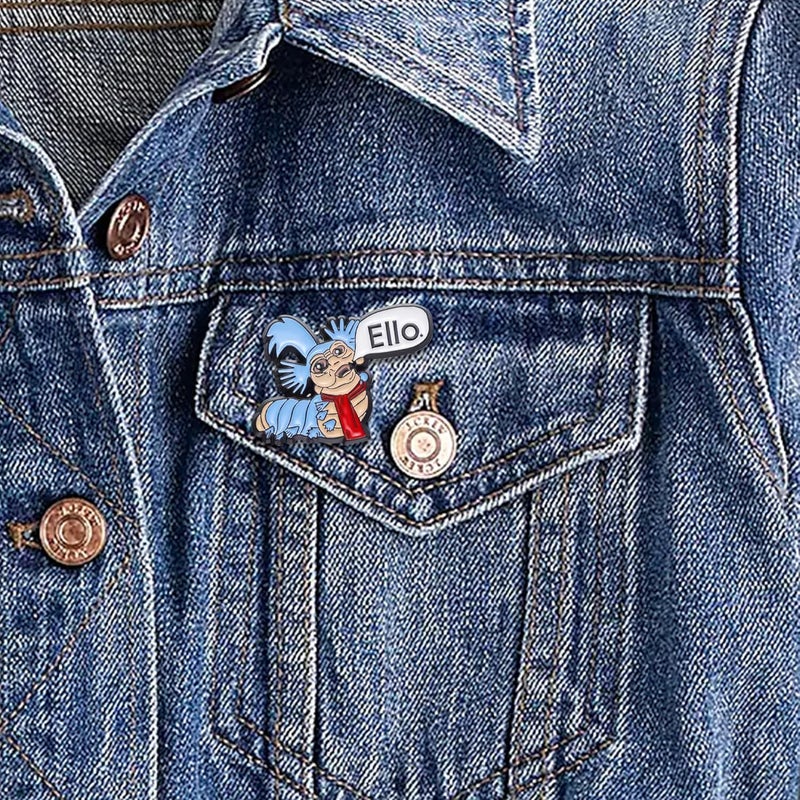DAYANEY Enamel Pins for Backpacks, Ello Worm Anime Pins，Live Laugh Toaster Bath Vintage Brooches and Pin for Women as Funny Hat Vintage Pin for Adults Bags, Cool Duck Brooch for Women Fashion - Image 2